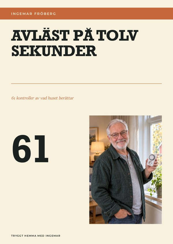 Avläst på tolv sekunder omslaget till miniboken